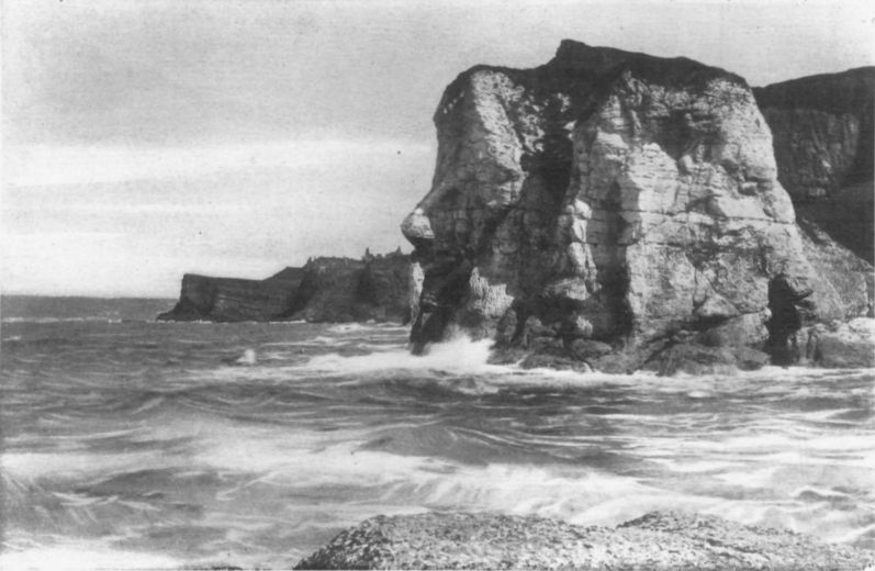 GIANT'S HEAD AND DUNLUCE CASTLE, CO. ANTRIM.