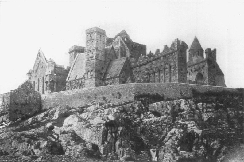 ROCK CASHEL, RUINS OF OLD CATHEDRAL, KING CORMAC'S CHAPEL AND ROUND TOWER.